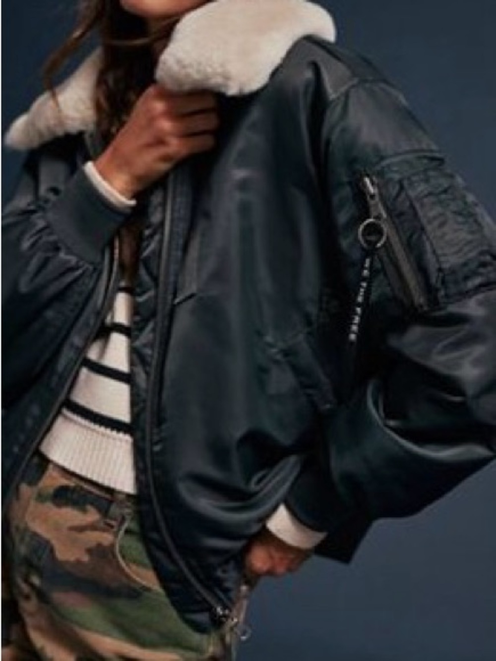 We The Free Aviator Bomber Jacket